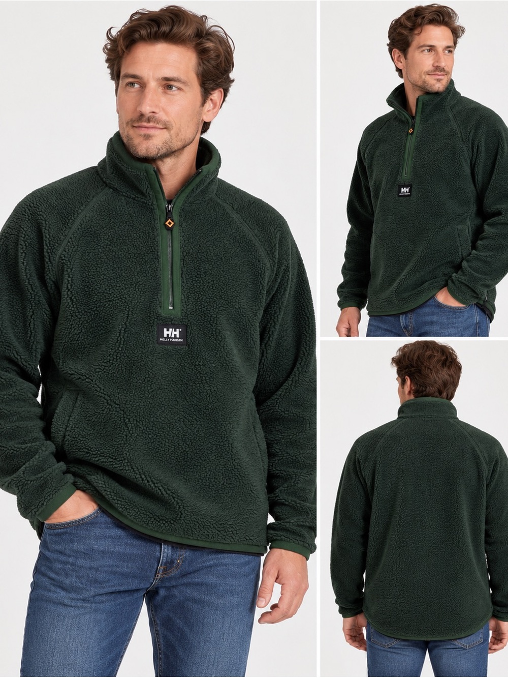 Helly Hansen Work Wear Men’s XL Pile Pullover 1/4 Zip Sherpa Fleece Outdoors
